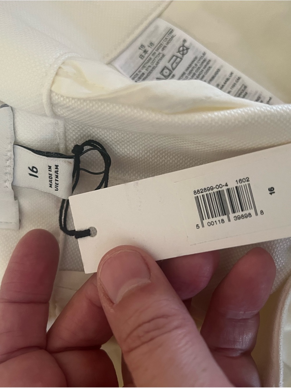 Banana Republic White Women's Wide-Leg Trousers - Picture 4 of 6